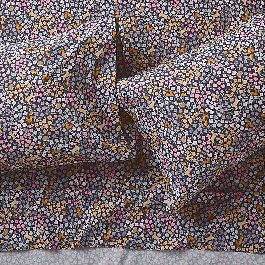 Stay Cool Midnight Wonderland Prairie 100% Organic Cotton Kids Sheet Set