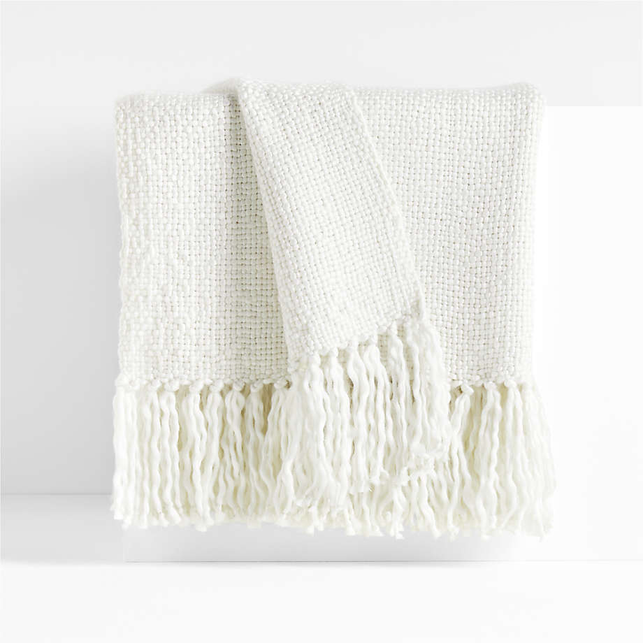 Viewing product image Styles 70"x55" Ivory Throw Blanket - image 1 of 8