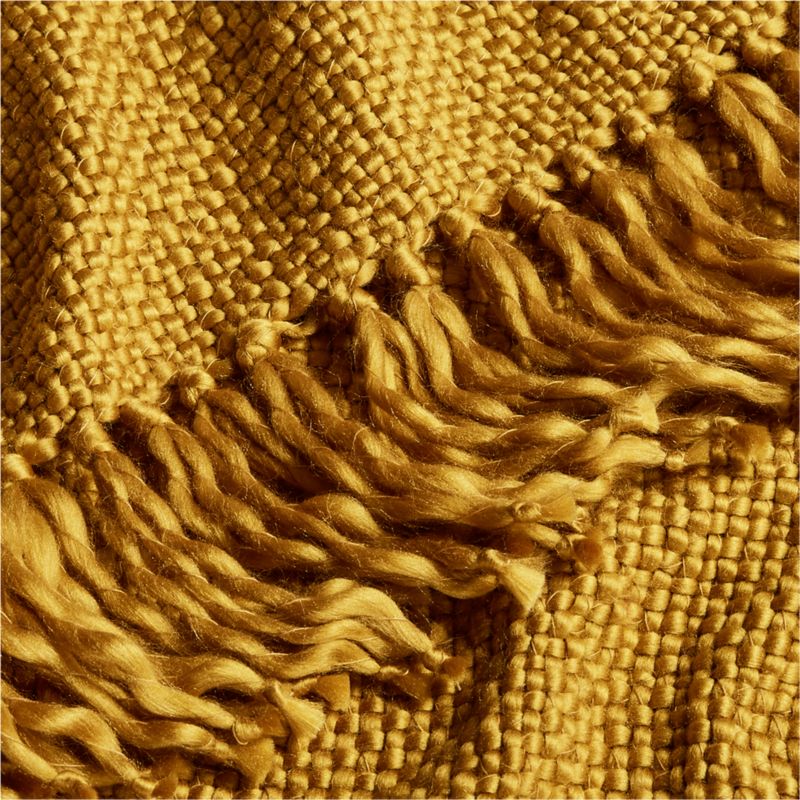 Ochre throw sale