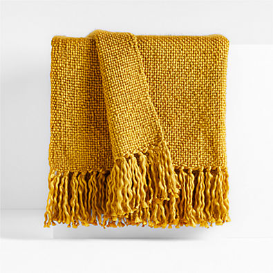 View Styles 70"x55" Ochre Throw Blanket details