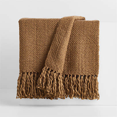 Rust coloured throw discount blanket