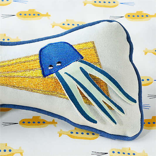 Submarine Kids Throw Pillow