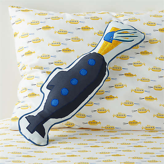 Submarine Kids Throw Pillow