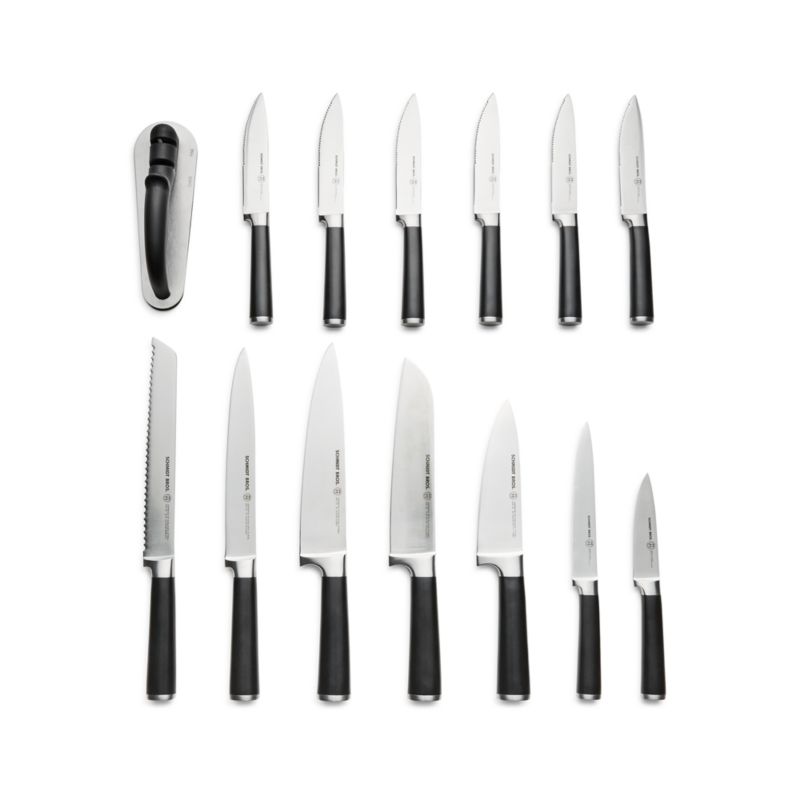 Schmidt Brothers ® Black Subway 15-Piece Knife Block Set