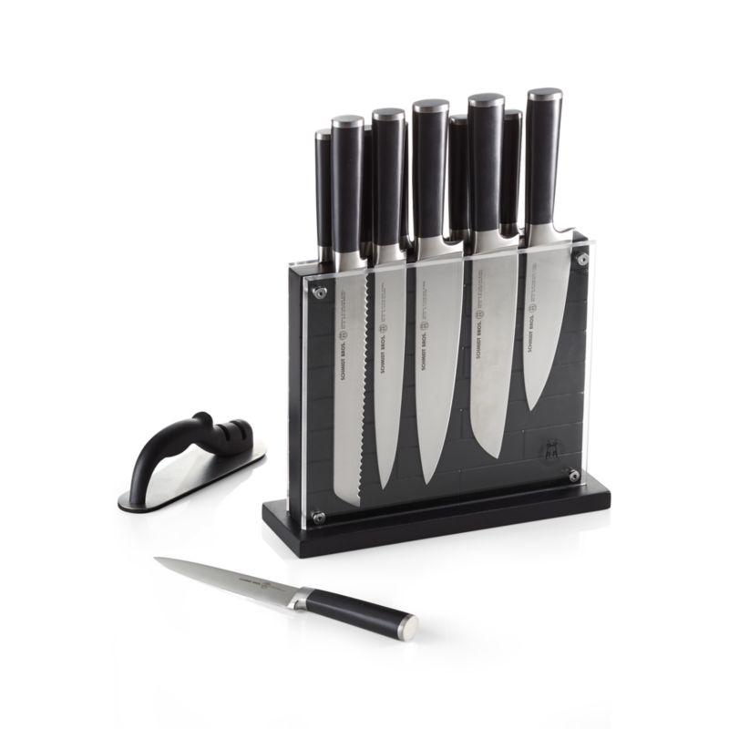 Schmidt Brothers ® Black Subway 15-Piece Knife Block Set