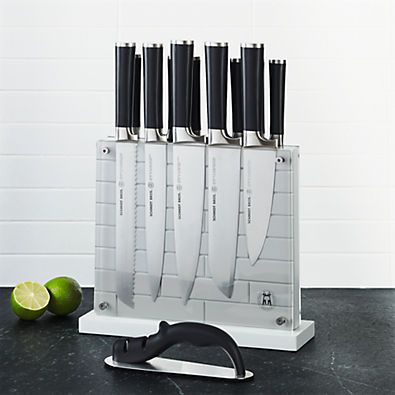 View Schmidt Brothers ® Grey Subway 15-Piece Knife Block Set details