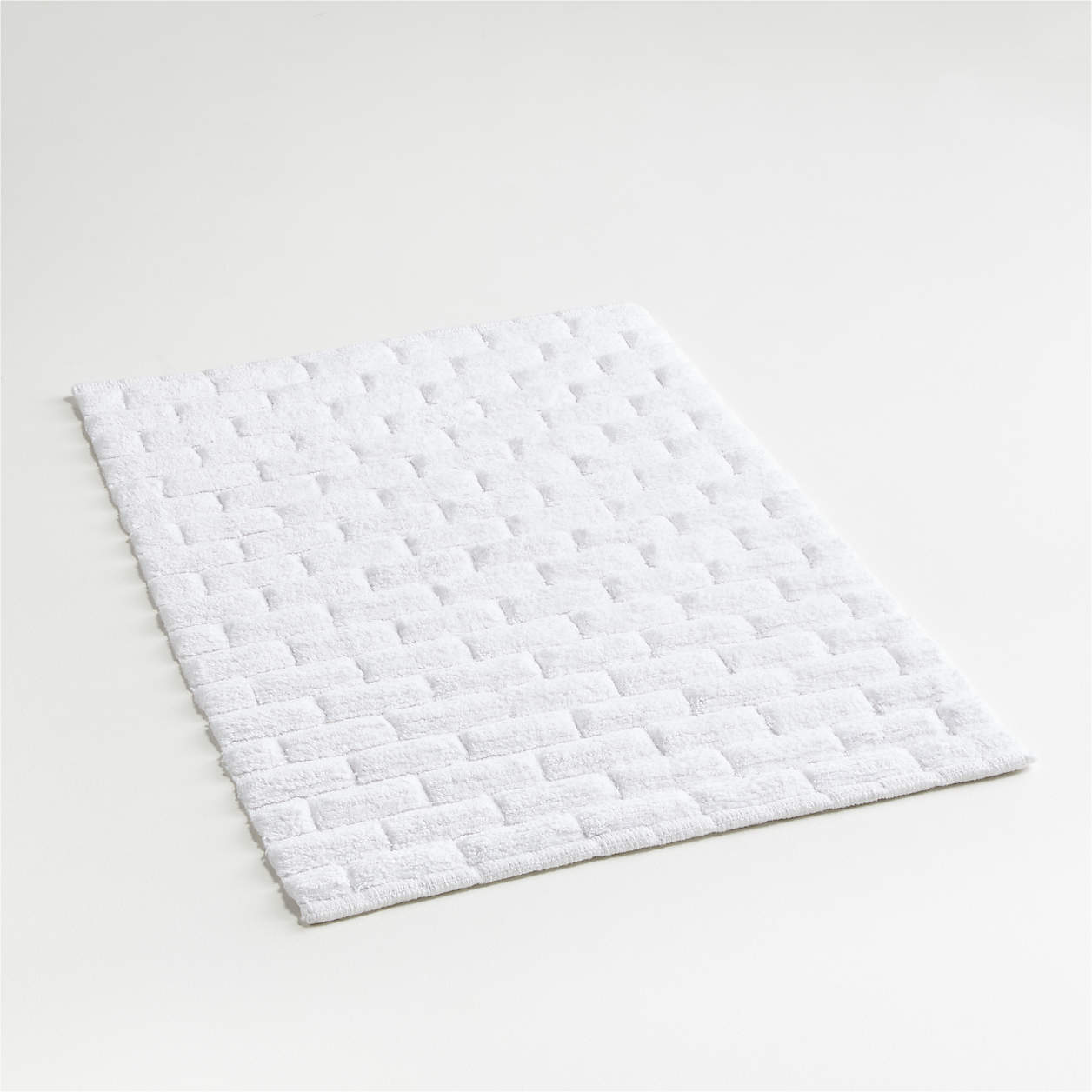 Subway Tile Cotton Bath Mat + Reviews Crate & Barrel