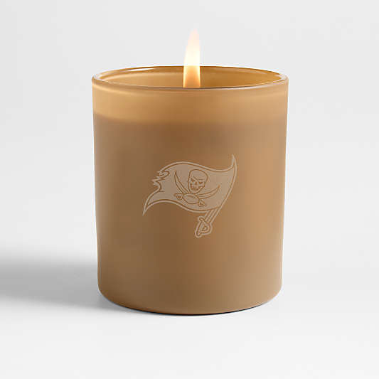 NFL Tampa Bay Buccaneers Monochrome No. 4 Suede 1-Wick Scented Candle - Cardamom, Amber and Oakmoss