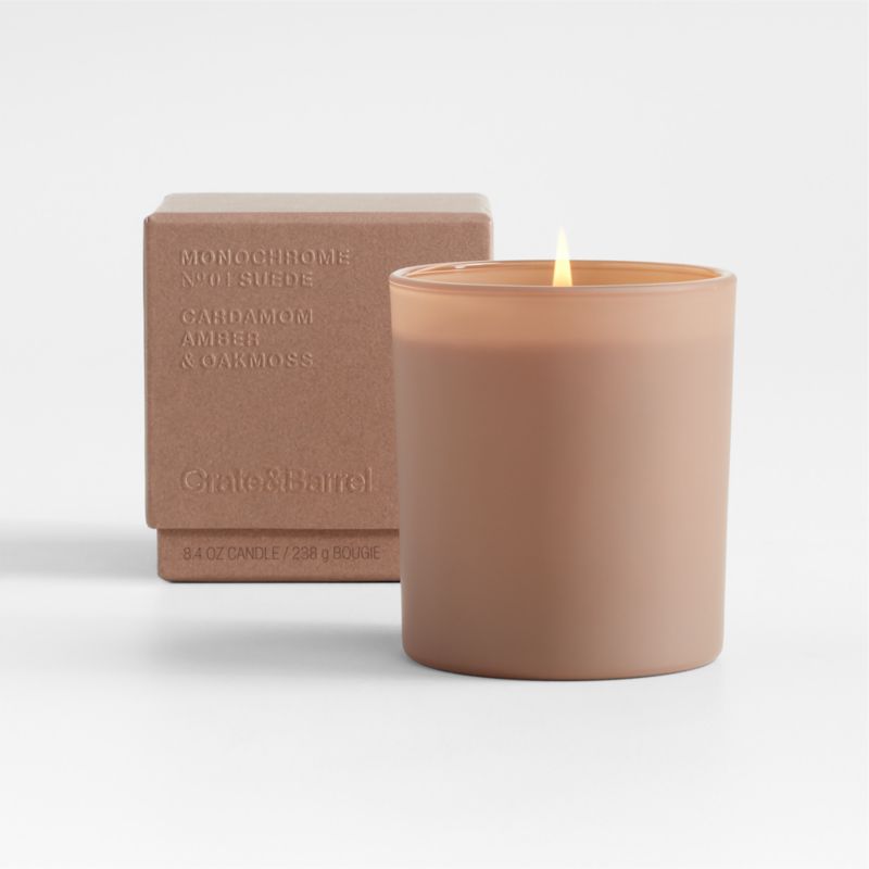 Monochrome No. 4 Suede 1-Wick Scented Candle - Cardamom, Amber and ...