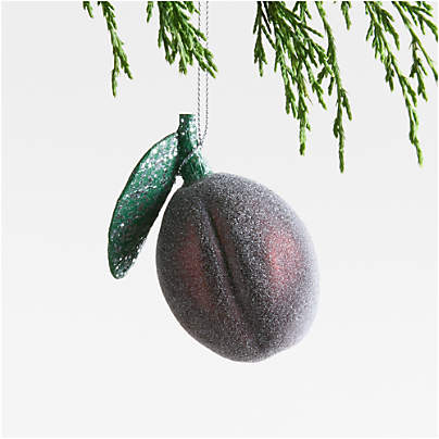 Sugared Plum Glass Christmas Tree Ornament