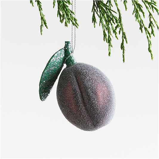 Sugared Plum Glass Christmas Tree Ornament