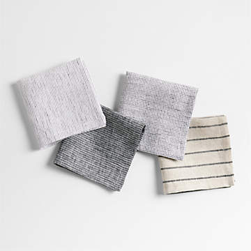 Light Gray Linen Napkin Bulk, Linen Napkins Set of 4, 6, 8, 10, 12, Wedding  Napkins LN 134 