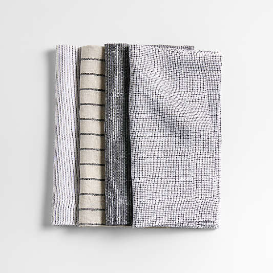 Suits Linen Cloth Dinner Napkins, Set of 4