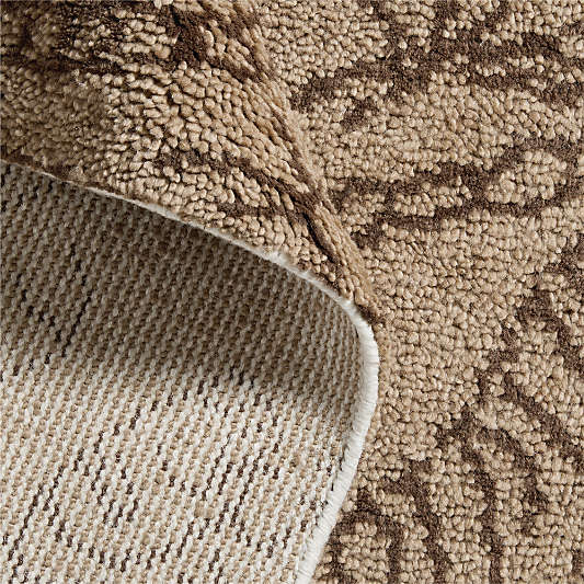 Sumatra Wool Tiger Handwoven Brown Area Rug