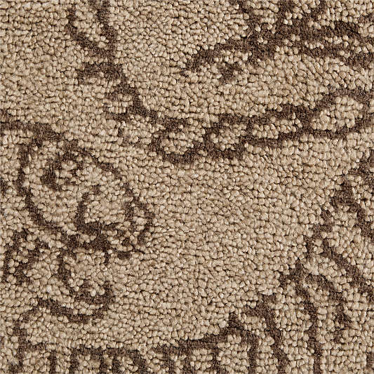Sumatra Wool Tiger Handwoven Brown Area Rug 6'x9'