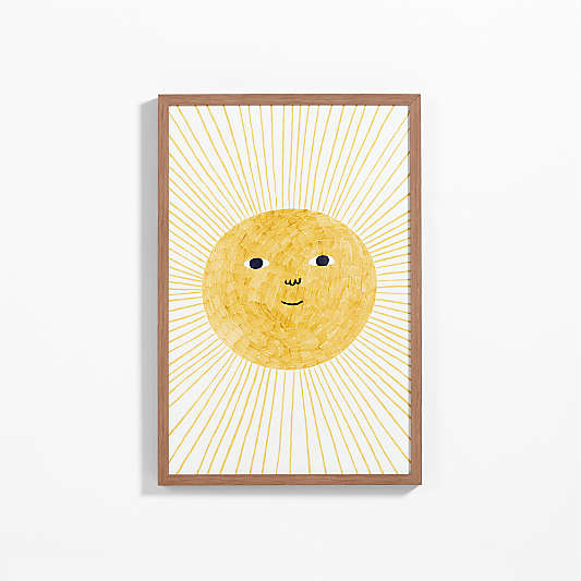 Sun Beams Large Framed Wall Art Print