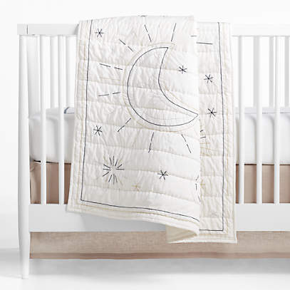 White sale crib quilt