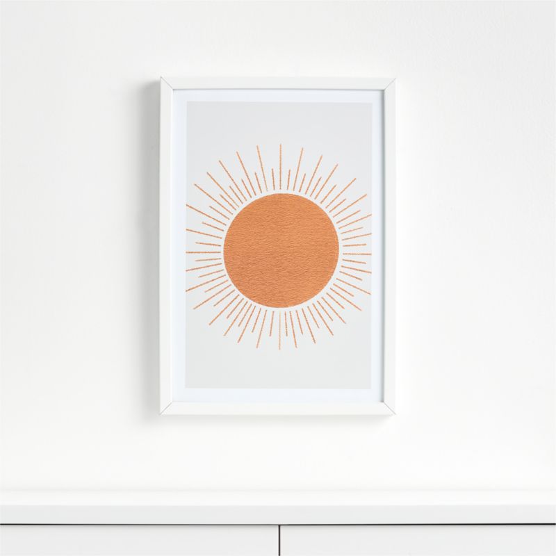 Sun Ray Mid-century Framed Wall Art Print + Reviews 