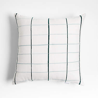 Black and white 2025 plaid outdoor pillows