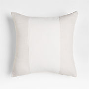 Calm Beige 24x16 Soft Textured Stripe Indoor/Outdoor Throw Pillow