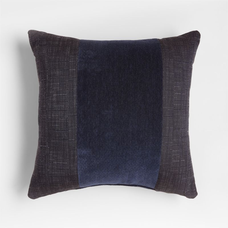 Sunbrella ® 20"x20" Navy Blue Arlo Stripe Outdoor Throw Pillow
