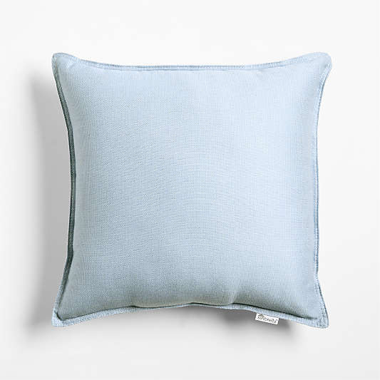 Sunbrella ® Canvas 20"x20" Bunbury Blue Outdoor Throw Pillow'