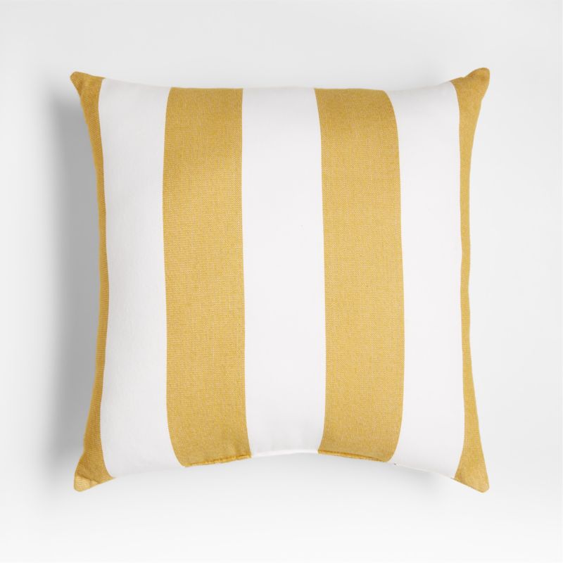 Yellow and white outdoor pillows sale