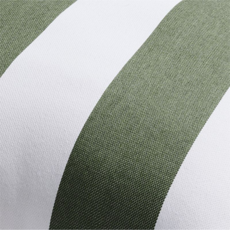 Sunbrella ® 20"x20" Cabana Fern Green Stripe Outdoor Throw Pillow - image 1 of 7