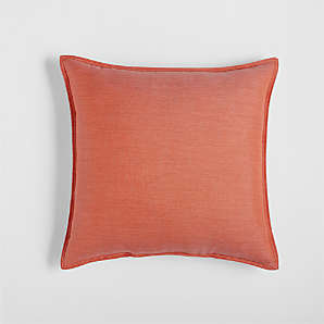 Orange sunbrella outlet pillows