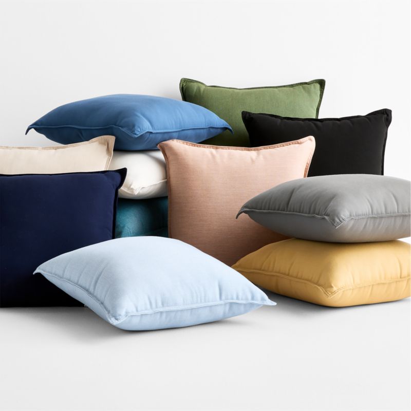 Sunbrella ® Canvas 20"x20" Bunbury Blue Outdoor Throw Pillow' - image 3 of 8