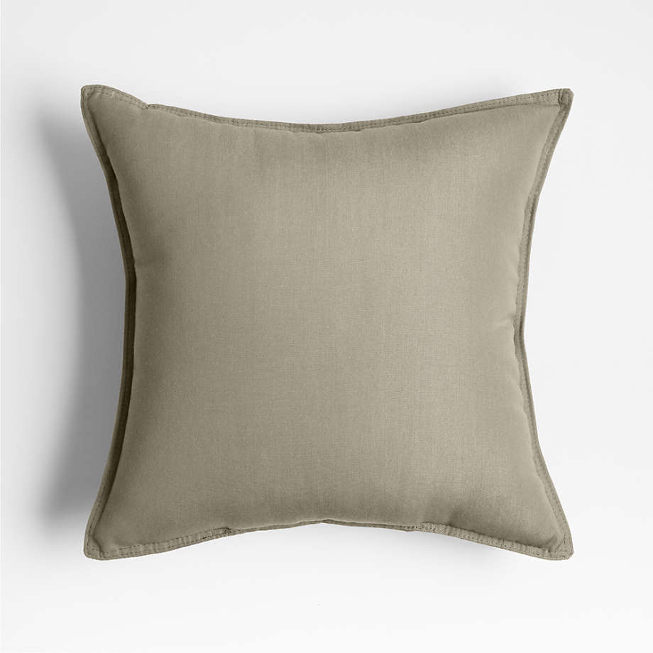 Sunbrella ® 20"x20" Taupe Brown Outdoor Throw Pillow