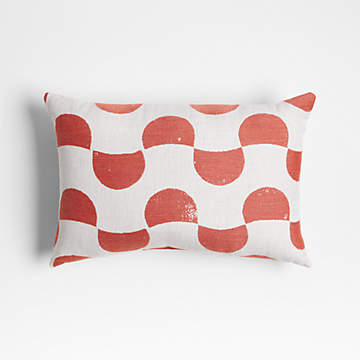 Red sunbrella pillows sales