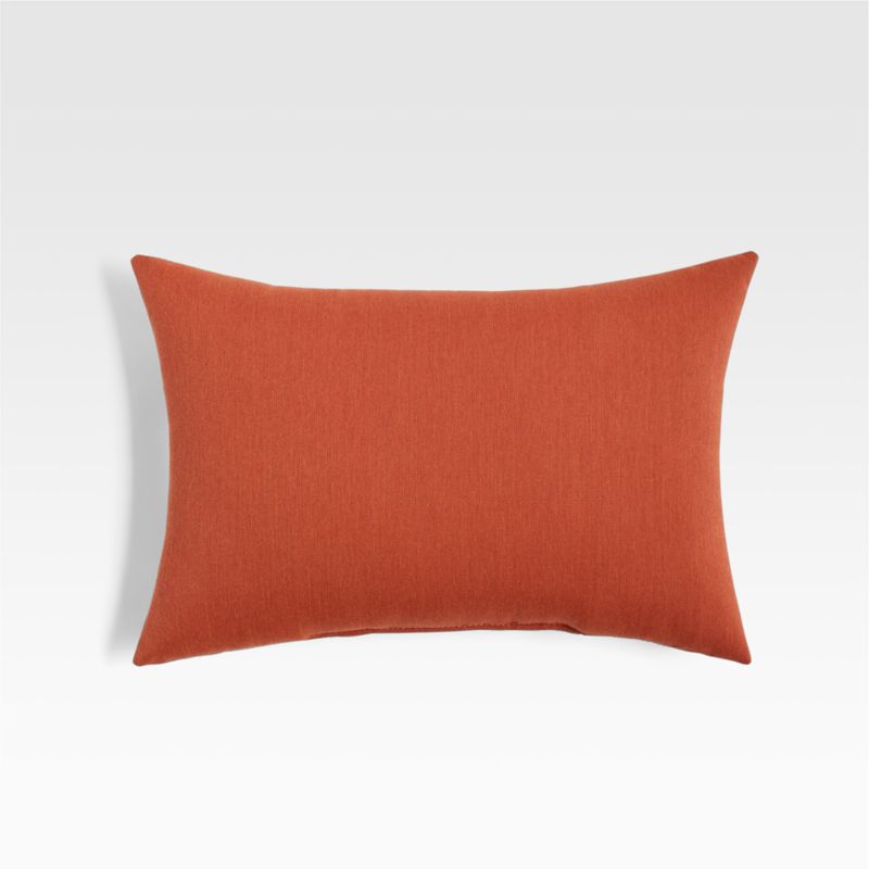 Sunbrella ® 20"x13" Brick Outdoor Lumbar Pillow