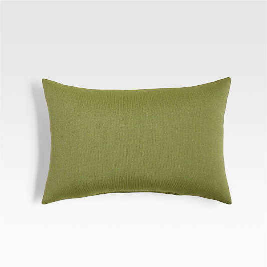 Sunbrella ® 20"x13" Spectrum Cilantro Green Outdoor Lumbar Pillow