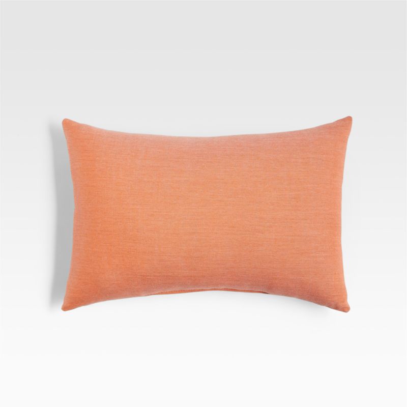 Sunbrella 20 x13 Sapphire Outdoor Lumbar Pillow Reviews Crate Barrel