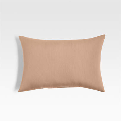 Reserveren Een computer gebruiken Moet Sunbrella 20"x13" Petal Pink Outdoor Lumbar Pillow + Reviews | Crate &  Barrel