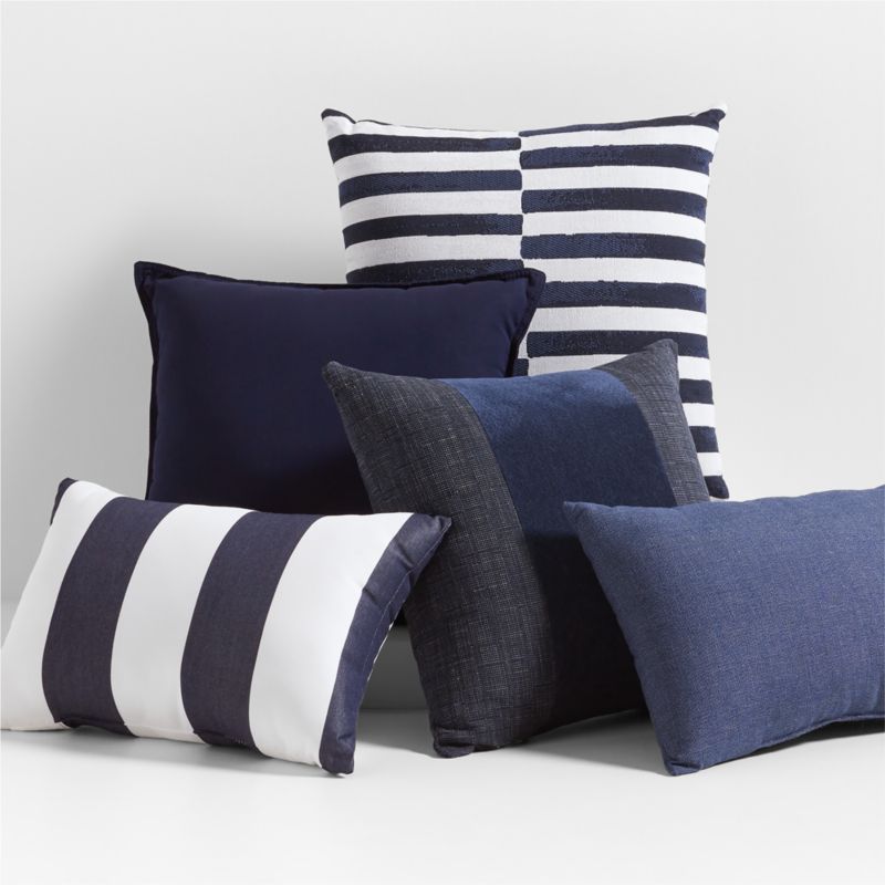 Navy outdoor throw pillows hotsell