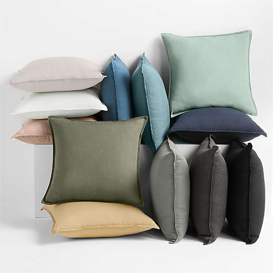 Sunbrella ® Charcoal 20"x20" Outdoor Pillow