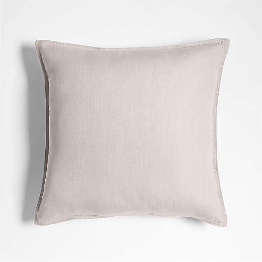 Sunbrella ® Canvas 20"x20" Flax Taupe Outdoor Throw Pillow