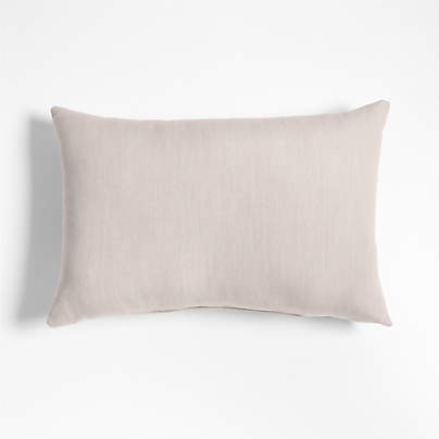 Sunbrella ® Canvas 20"x13" Flax Taupe Outdoor Throw Pillow