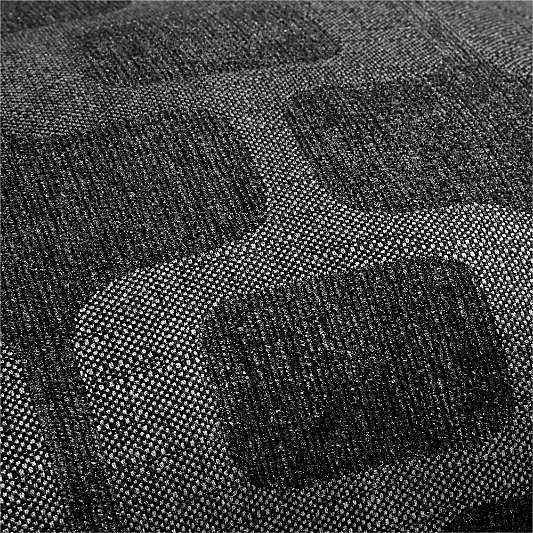 Sunbrella ® Retro Geo 20"x20" Ink Black Outdoor Throw Pillow