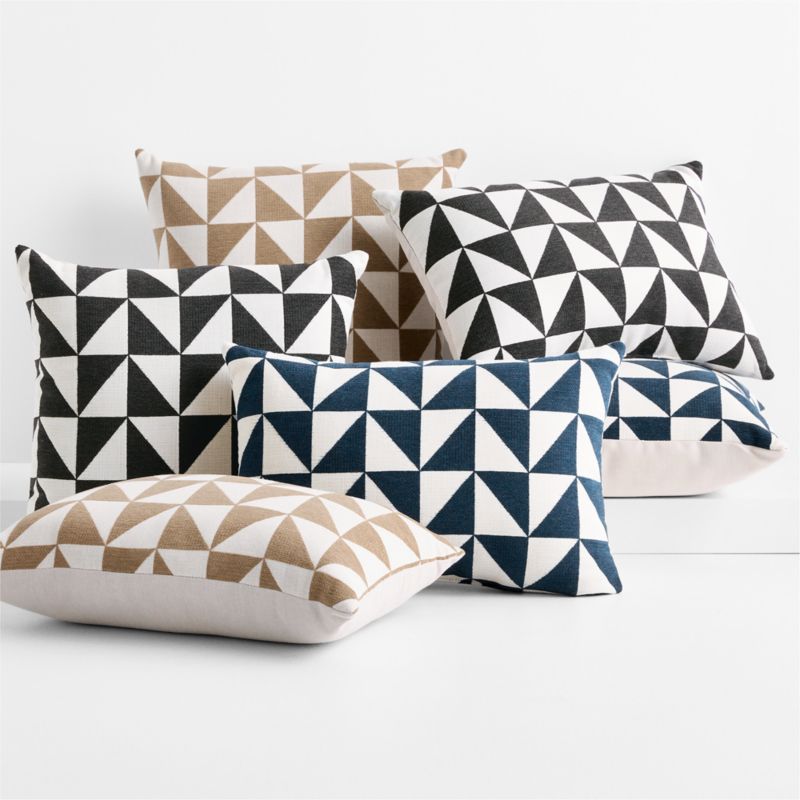 Sunbrella ® Jarah Geo 22"x15" Warm Sand Beige Indoor/Outdoor Throw Pillow - image 3 of 4