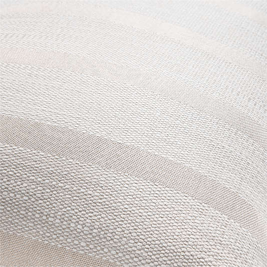 Sunbrella ® Flashy Stripe 24"x16" Sand Beige Outdoor Throw Pillow