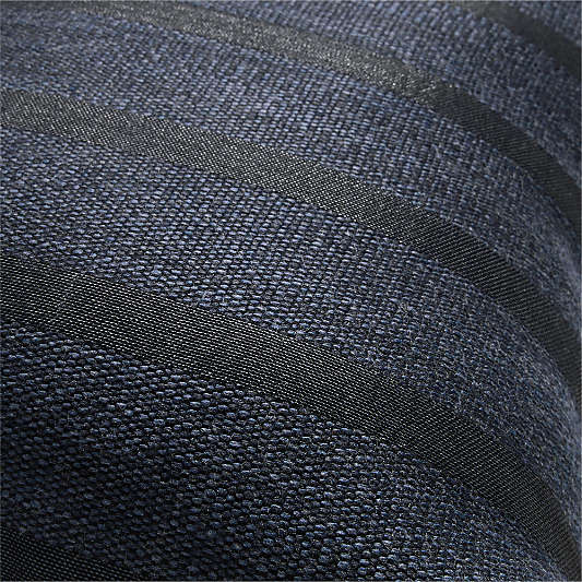 Sunbrella ® Flashy Stripe 24"x16" Deep Indigo Outdoor Throw Pillow
