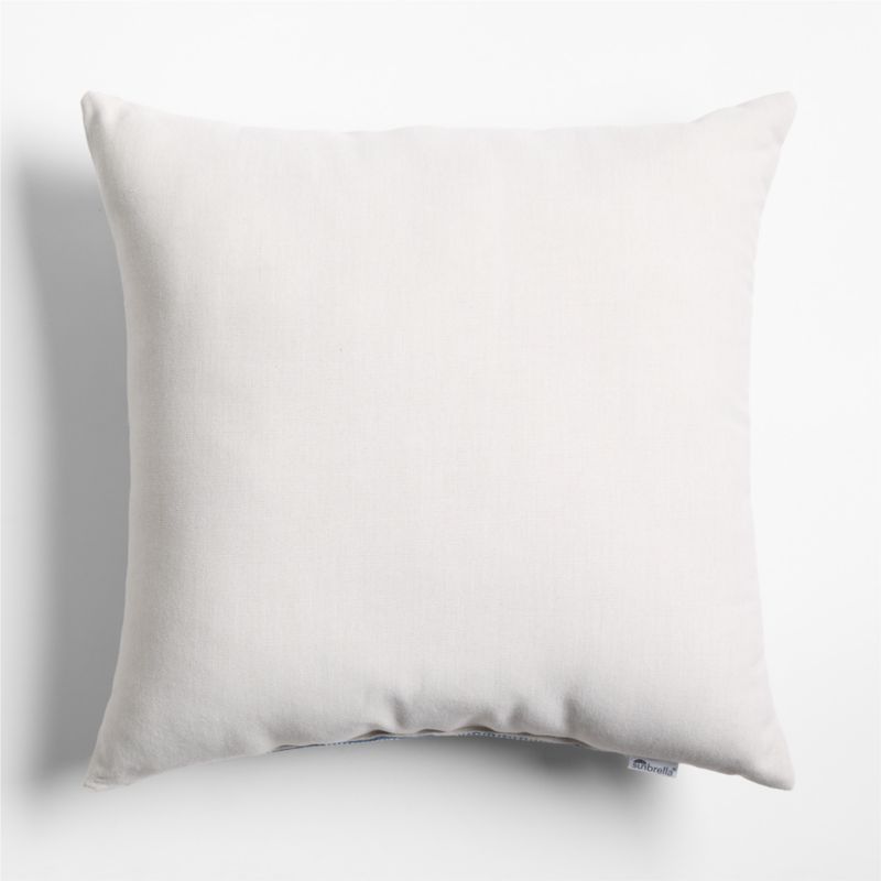 Sunbrella ® Woven Ikat 23"x23" Bunbury Blue Outdoor Throw Pillow - image 1 of 4