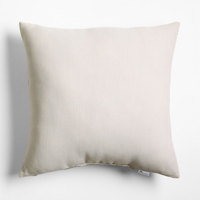 Sunbrella ® Woven Ikat 23"x23" Ink Black Outdoor Throw Pillow - image 1 of 3