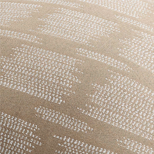 Sunbrella ® Woven Ikat 23"x23" Sierra Tan Outdoor Throw Pillow