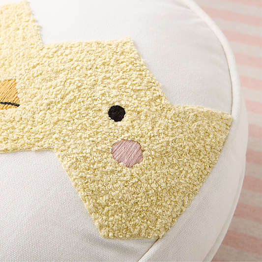 Sunny Peep Kids Easter Throw Pillow