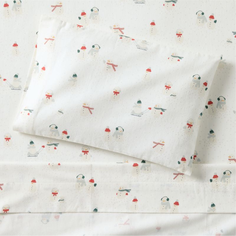 Supercozy Snow Friends Organic Cotton Flannel Toddler Sheet Set - image 0 of 4