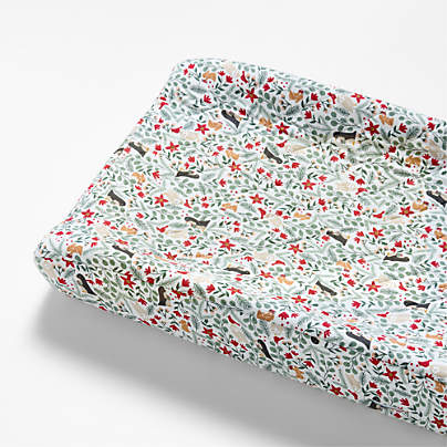 Supercozy Winter Wonderland Organic Cotton Flannel Baby Changing Pad Cover